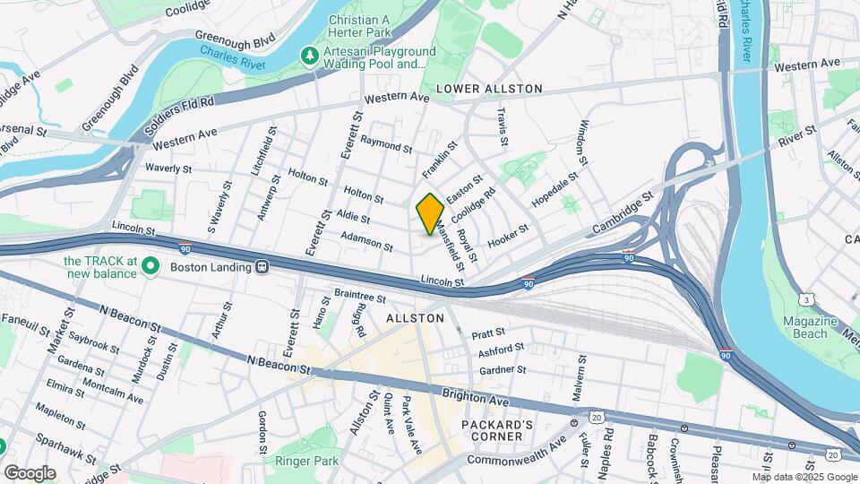 7 Alcott St, Unit 1 Map and Location Details
