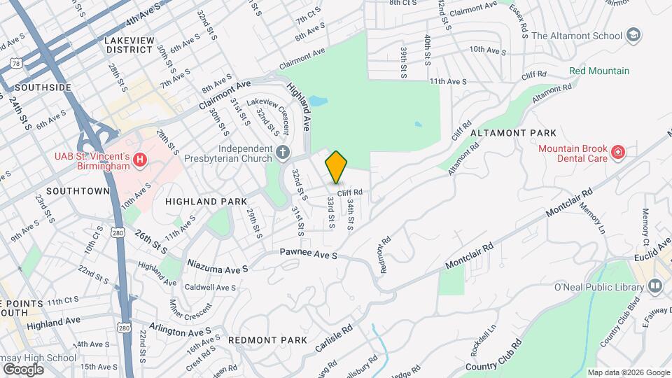 3308 Cliff Rd Map and Location Details