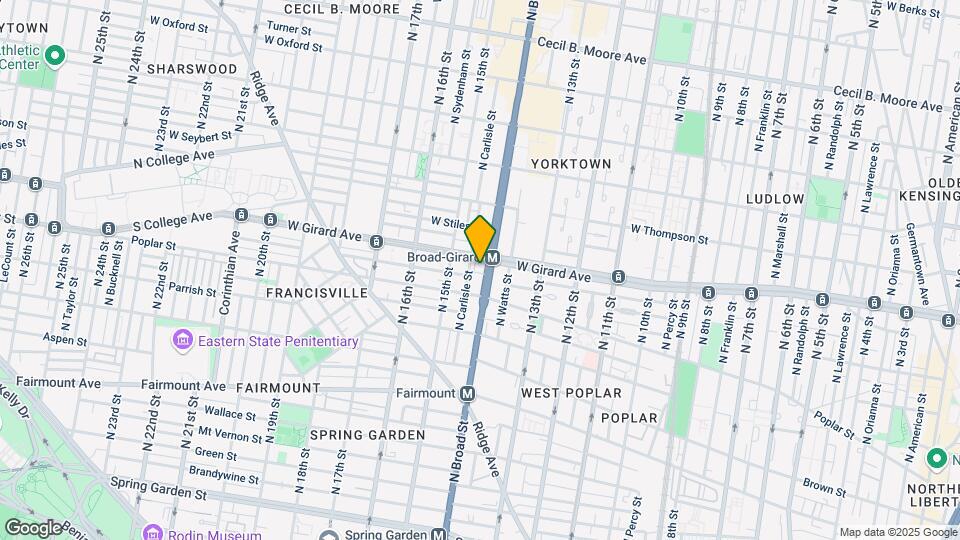 922 N Broad St Mapa y Detalles de la Ubicación