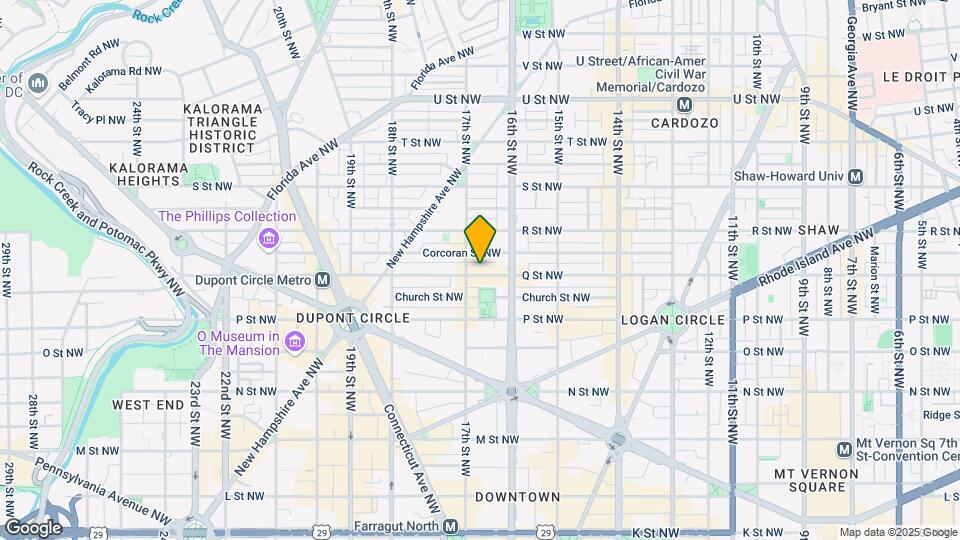 1625 Q St NW Map and Location Details