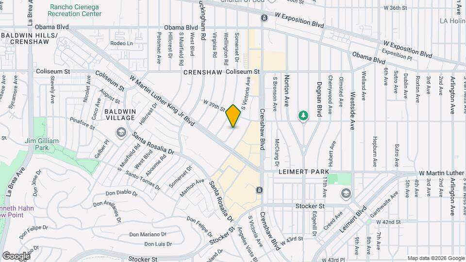 3938 S Victoria Ave Mapa y Detalles de la Ubicación