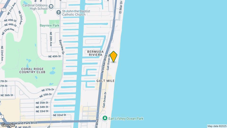 4010 Galt Ocean Dr, Unit 1215 Map and Location Details