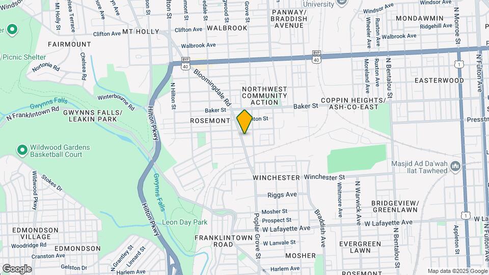 1411 Bloomingdale Rd Map and Location Details