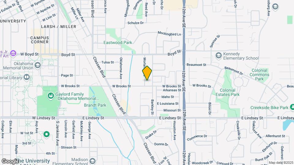 1523 Morland Ave Map and Location Details