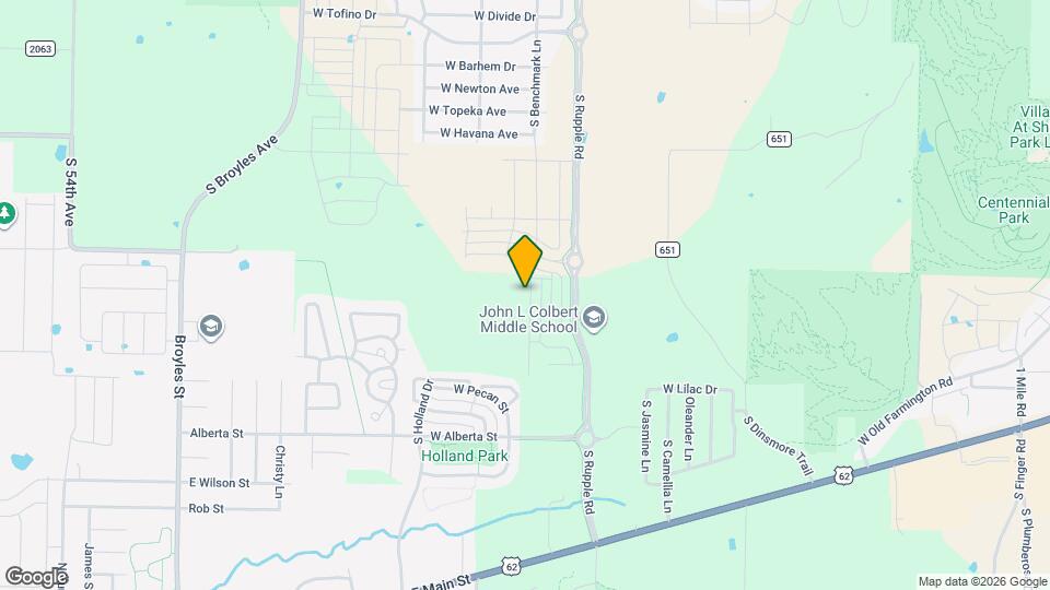 821 S Benchmark Ln Map and Location Details