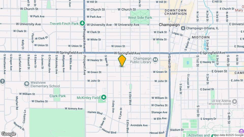 512 W Green St Map and Location Details