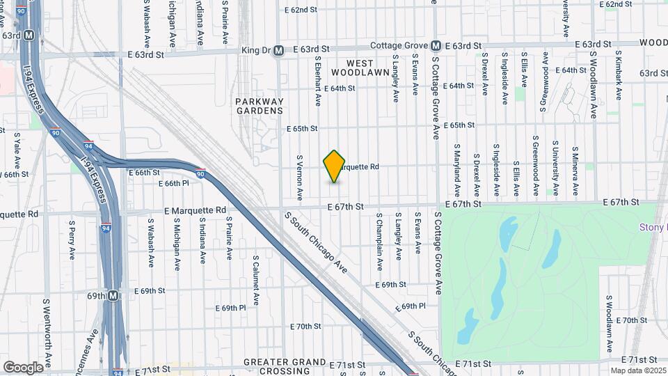 6630 S Rhodes Ave Map and Location Details