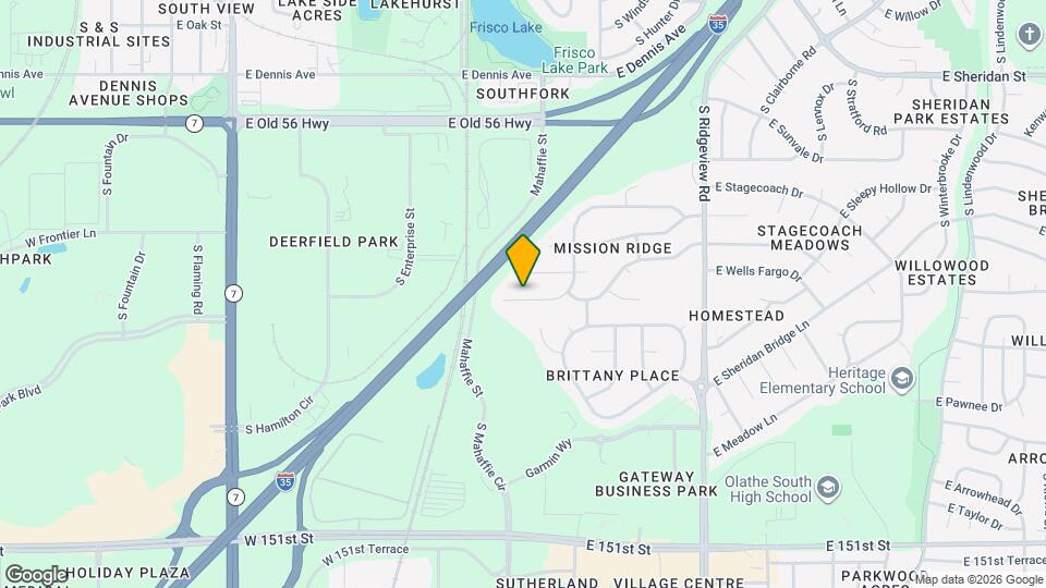 1122 E Sleepy Hollow Dr Mapa y Detalles de la Ubicación