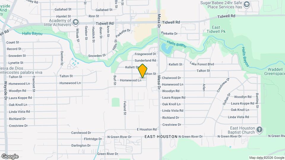 8629 Homewood Ln Map and Location Details