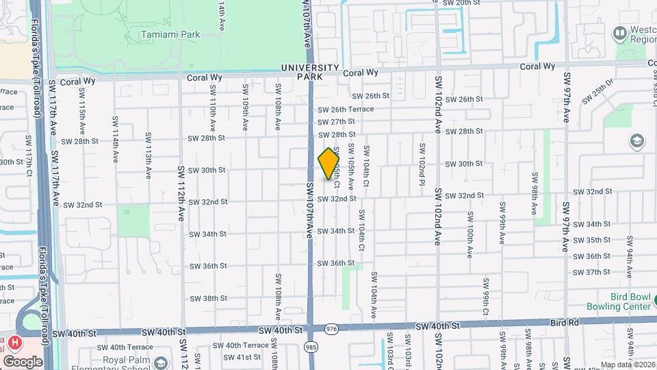 3101 SW 106th Ave, Unit Efficiency Map and Location Details