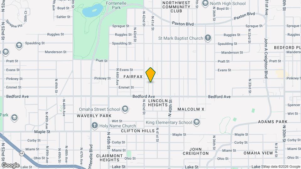 3342 N 41st St Map and Location Details