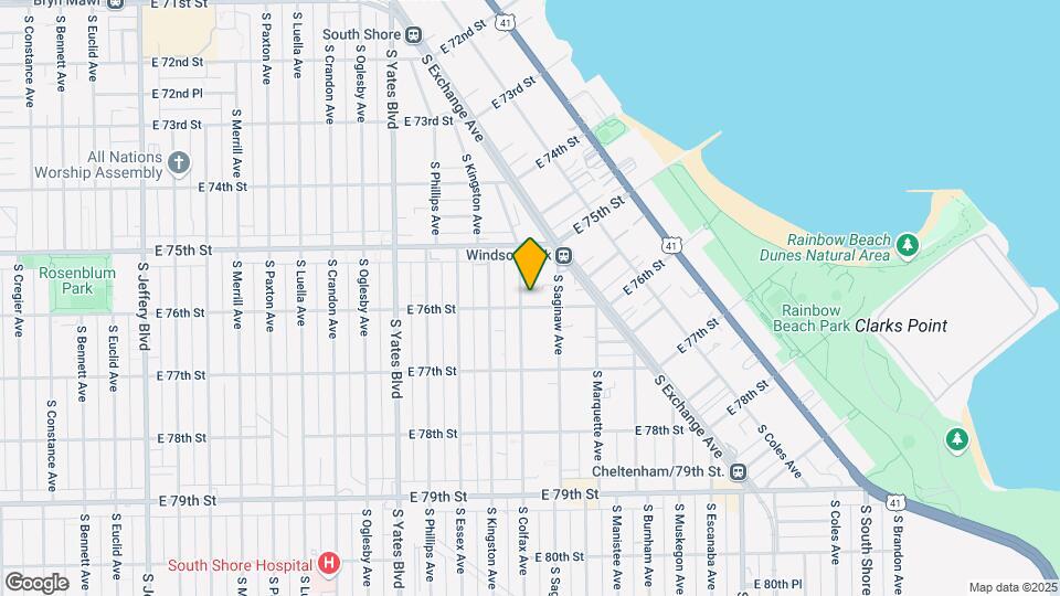 2608 E 76th St Map and Location Details