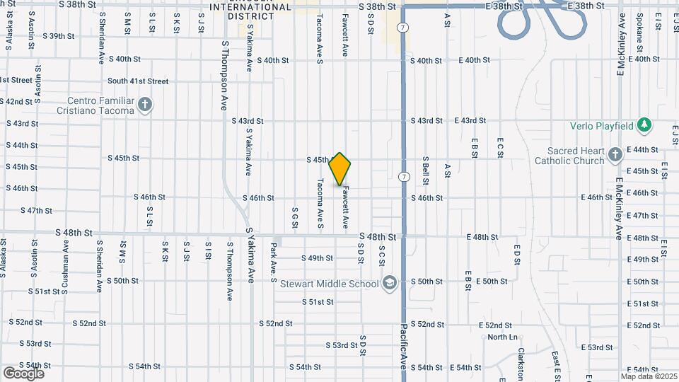4536 Fawcett Ave Map and Location Details