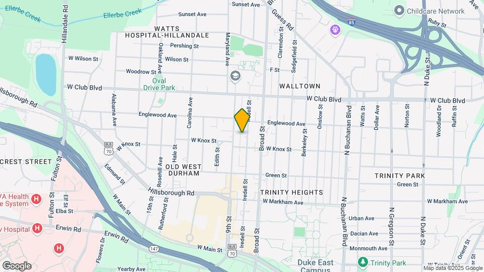 1009 Iredell St Map and Location Details