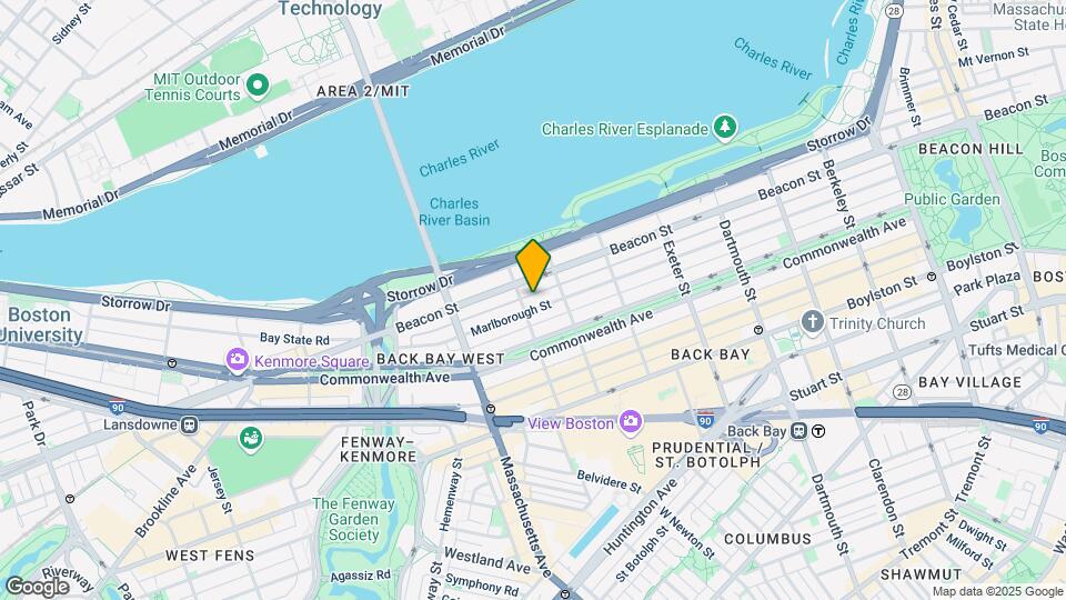 355 Marlborough St, Unit 1 Map and Location Details