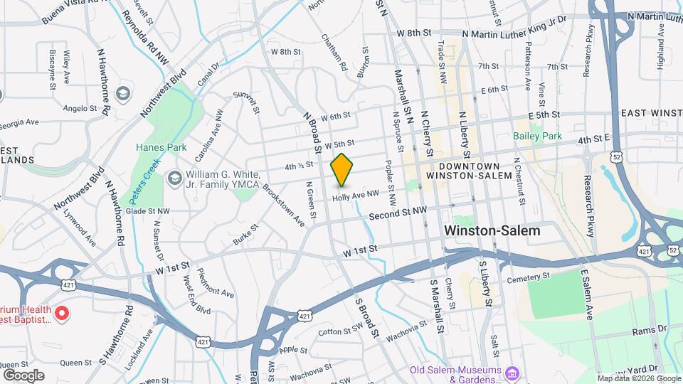 311-313 N Spring St Map and Location Details