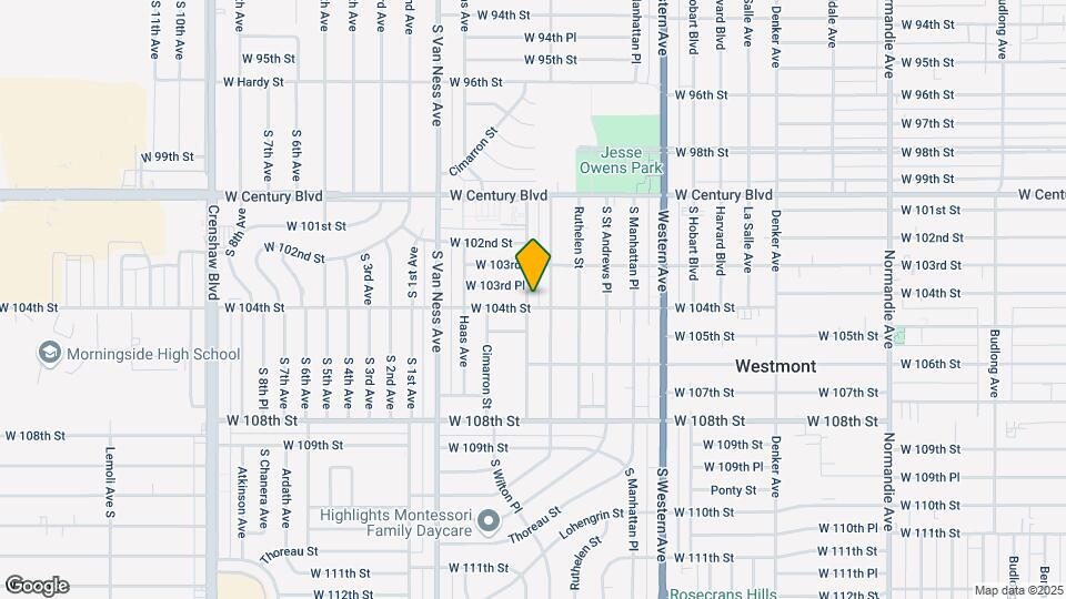 10338 S Wilton Pl Map and Location Details