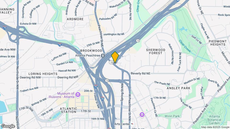 1660 Peachtree Map and Location Details