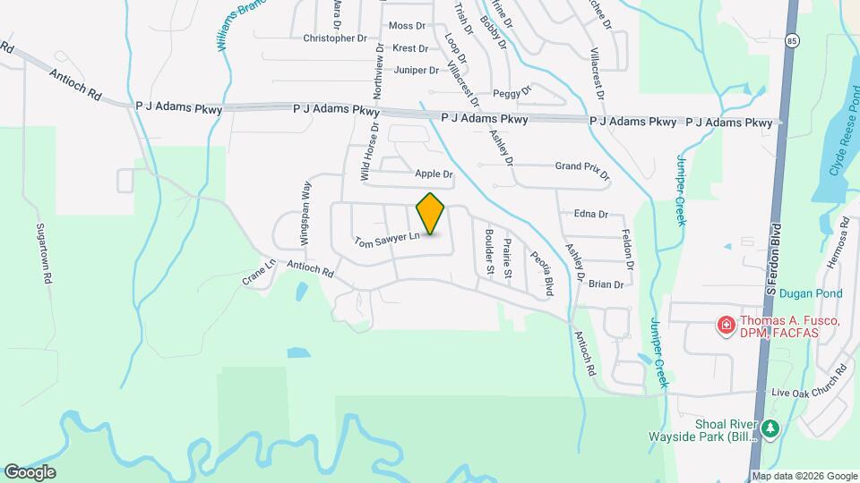 539 Tom Sawyer Ln Map and Location Details