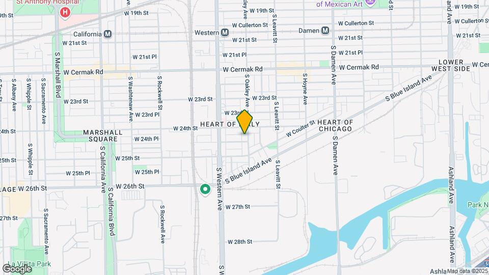 2420 S Oakley Ave Map and Location Details
