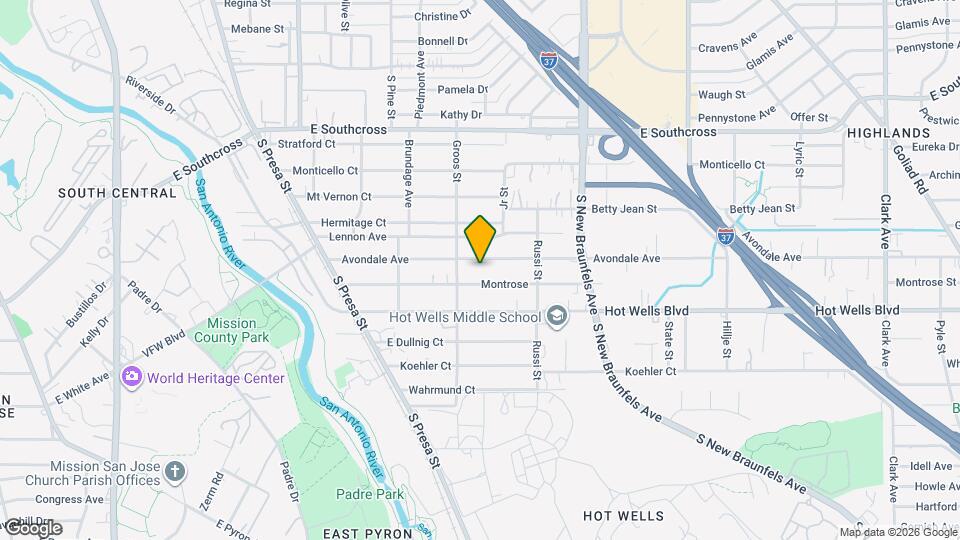 312 Avondale Ave Map and Location Details