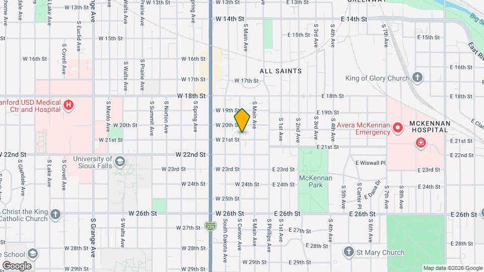 1216 S Center Ave Map and Location Details