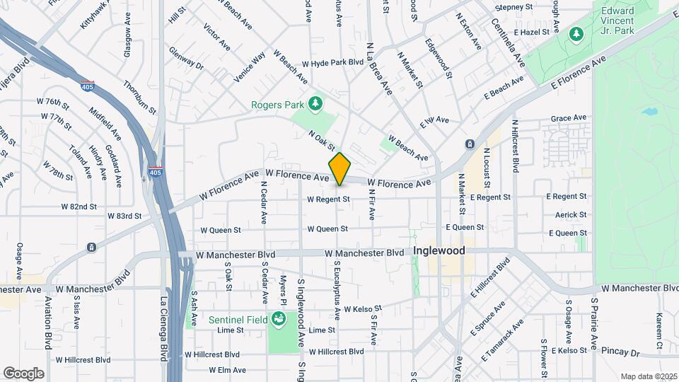 210 N Eucalyptus Ave Map and Location Details
