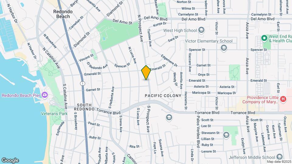 123 S Prospect Ave Map and Location Details