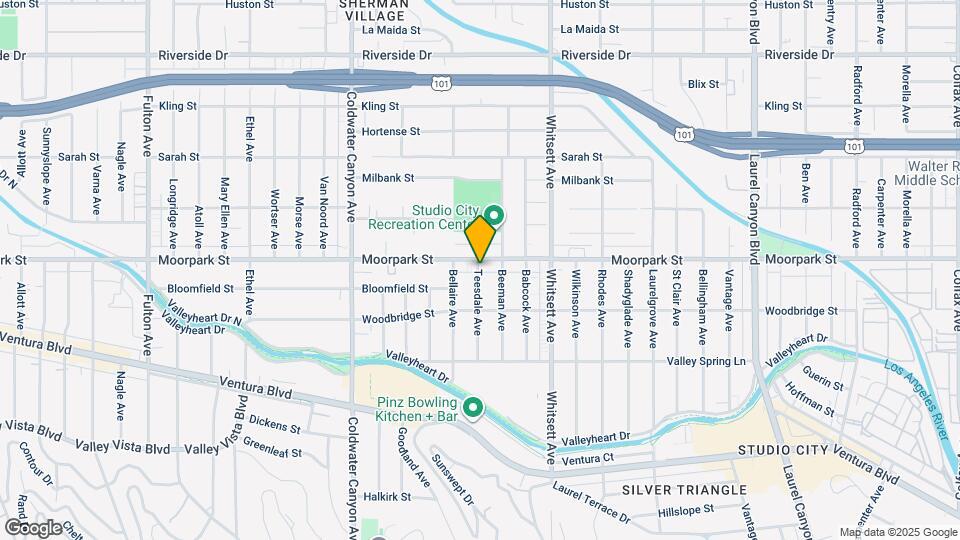 4354 Teesdale Ave Mapa y Detalles de la Ubicación