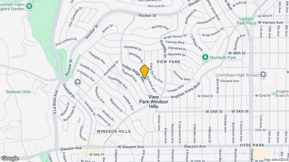 5108 Valley Ridge Ave Map and Location Details