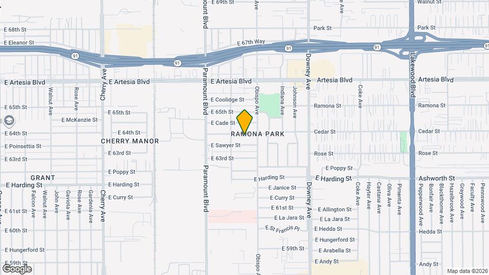 3050 E 64th St Map and Location Details