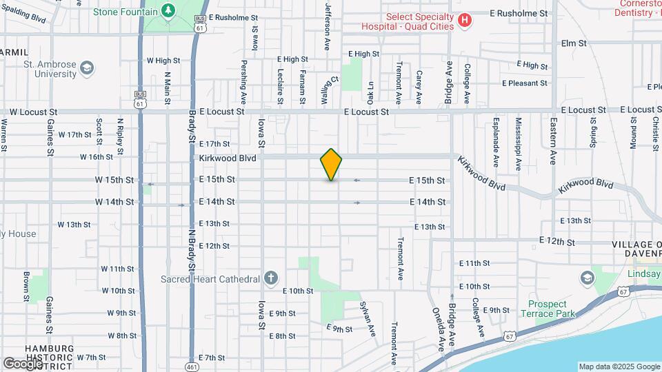 631 E 15th St Map and Location Details