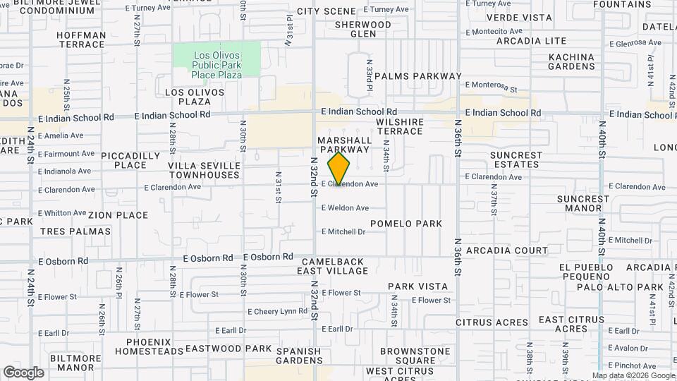 3229 E Clarendon Ave Map and Location Details