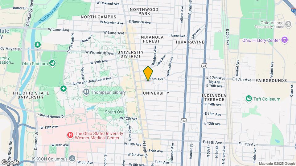 65 E 16th Ave Mapa y Detalles de la Ubicación