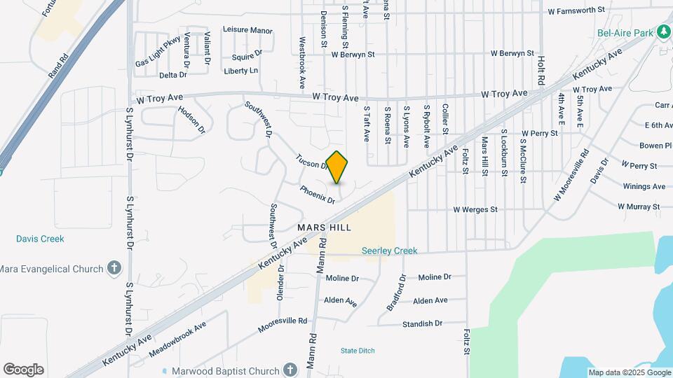 4409 Tucson Dr Map and Location Details