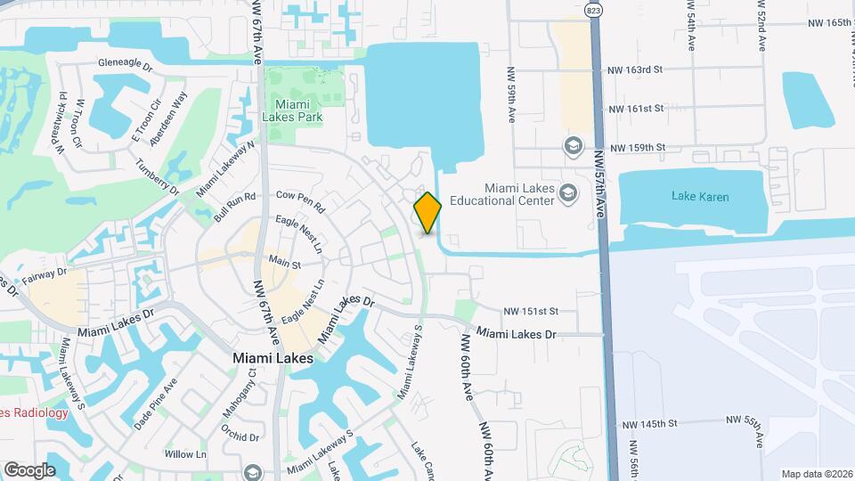 15485 N Miami Lakeway Map and Location Details