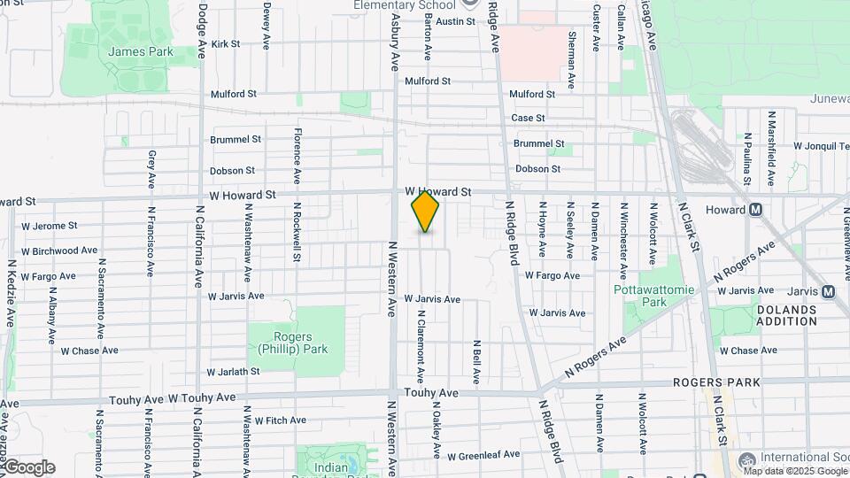 7511 N Claremont Ave Map and Location Details
