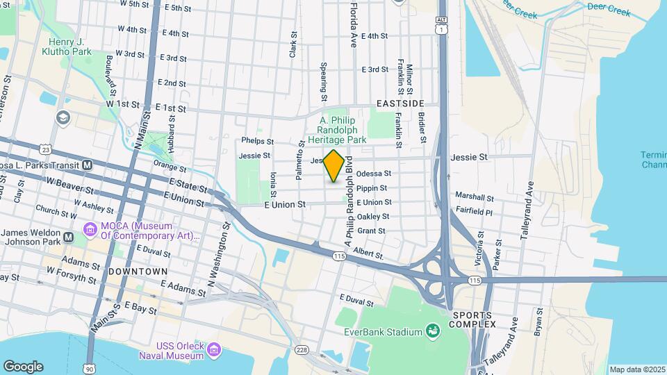 715 Pippin St Map and Location Details