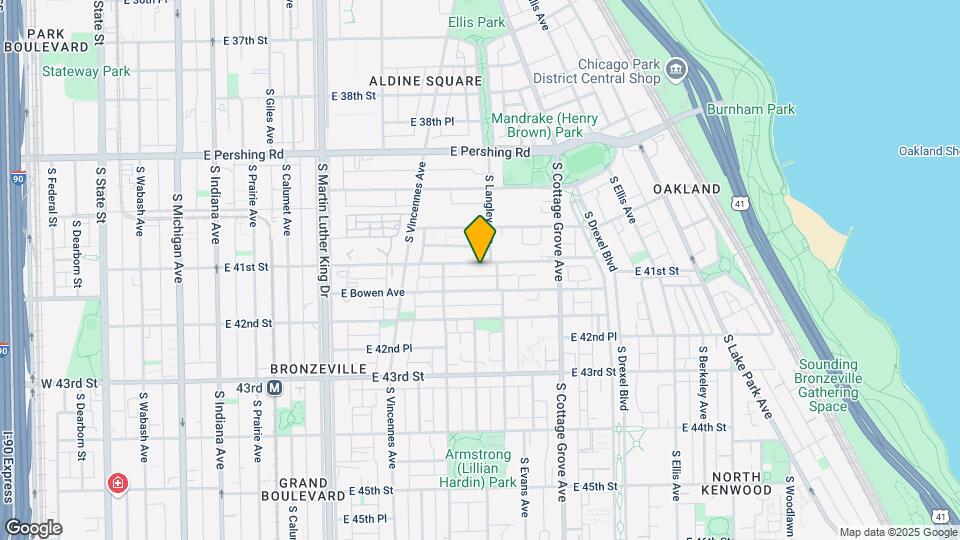 637 E 41st St Map and Location Details