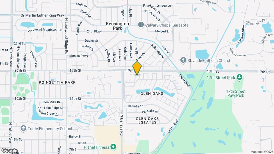 3806 Glen Oaks Manor Dr Map and Location Details