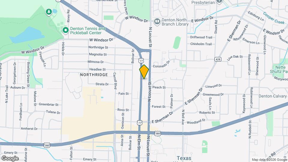 2506 N Elm St Map and Location Details