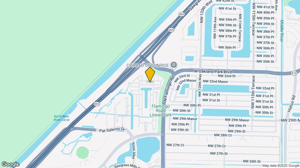 12521 NW 32nd Manor Map and Location Details