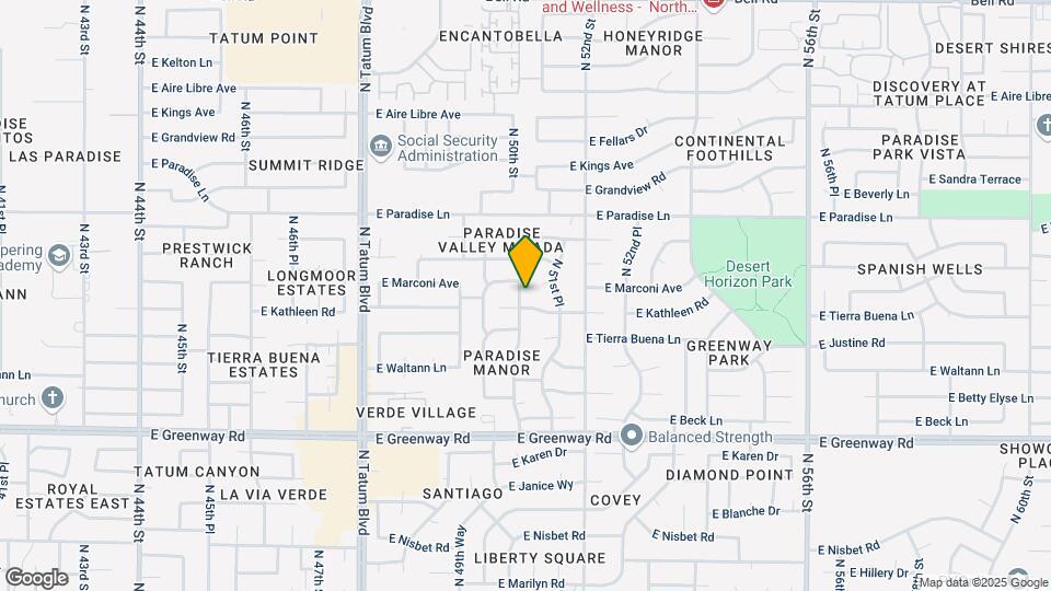 15845 N 51st St Map and Location Details