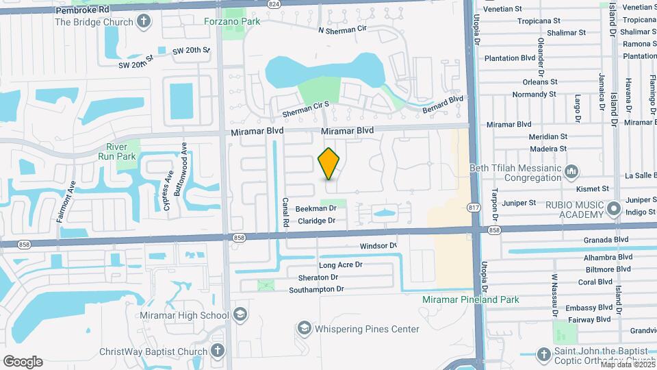 2853 SW 85th Ave Map and Location Details