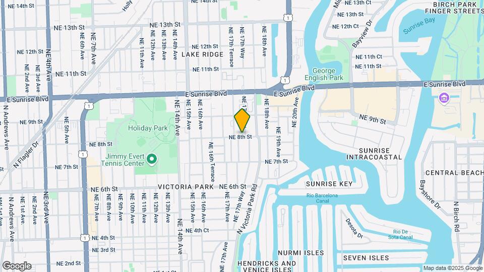1733 NE 8th St, Unit #A Mapa y Detalles de la Ubicación