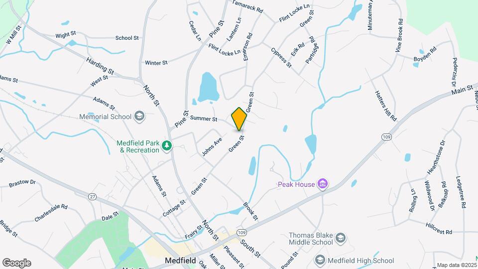 64 Green St, Unit 64a green st Medfield MA Map and Location Details