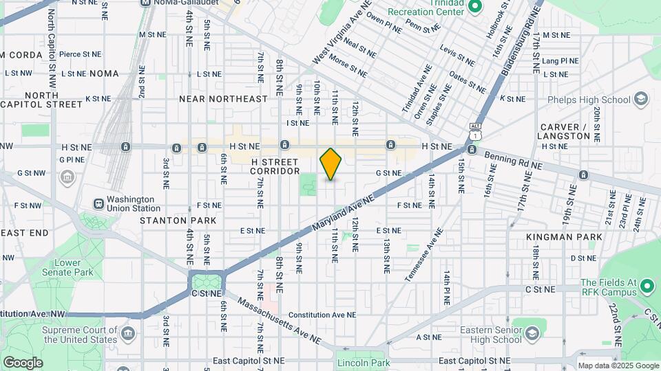640 11th St NE Map and Location Details