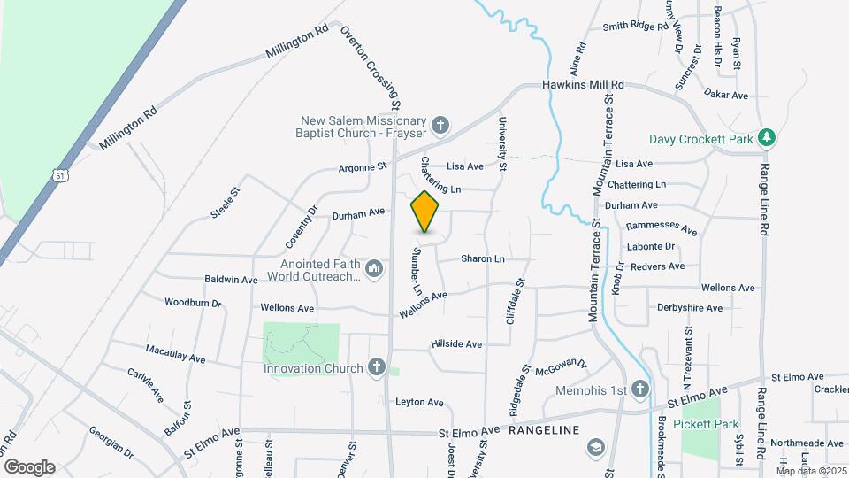 4151 Slumber Ln Map and Location Details