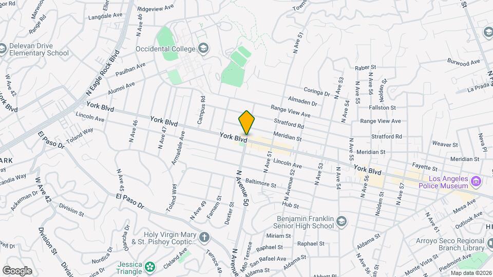 1317 N Avenue 50 Mapa y Detalles de la Ubicación