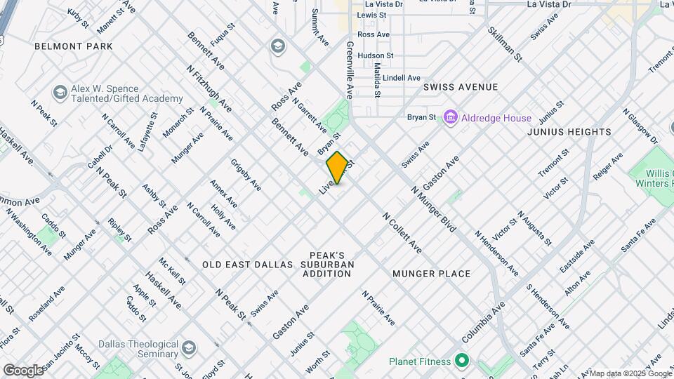4928 Live Oak St Map and Location Details